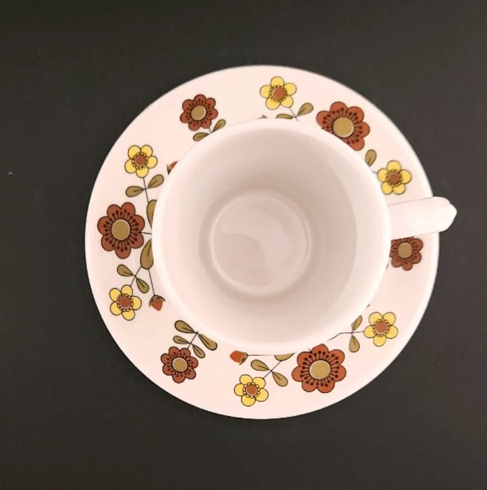 Vintage Grindley Duraline Hotelware Cup & Saucer